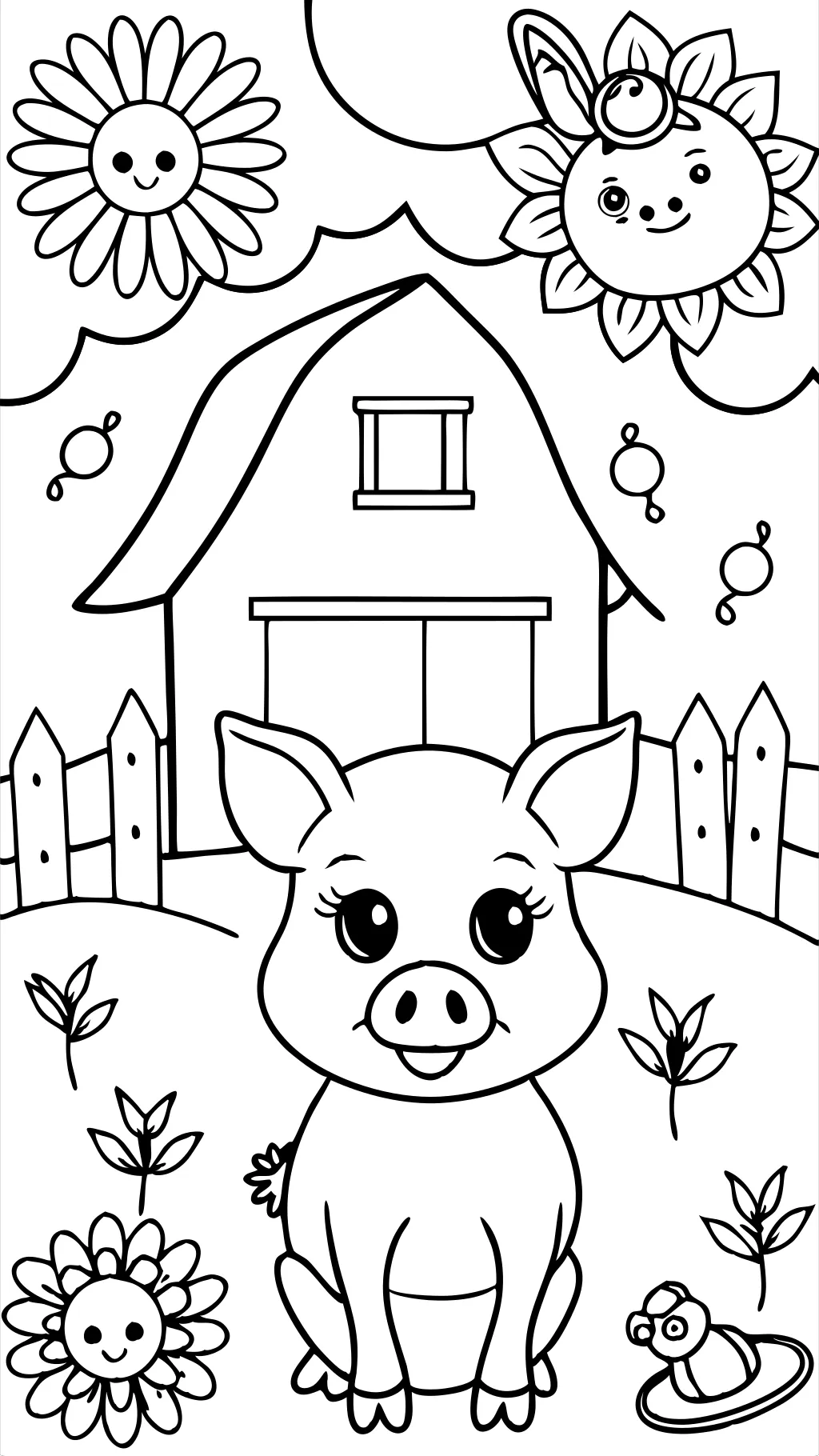 coloring pages piglet